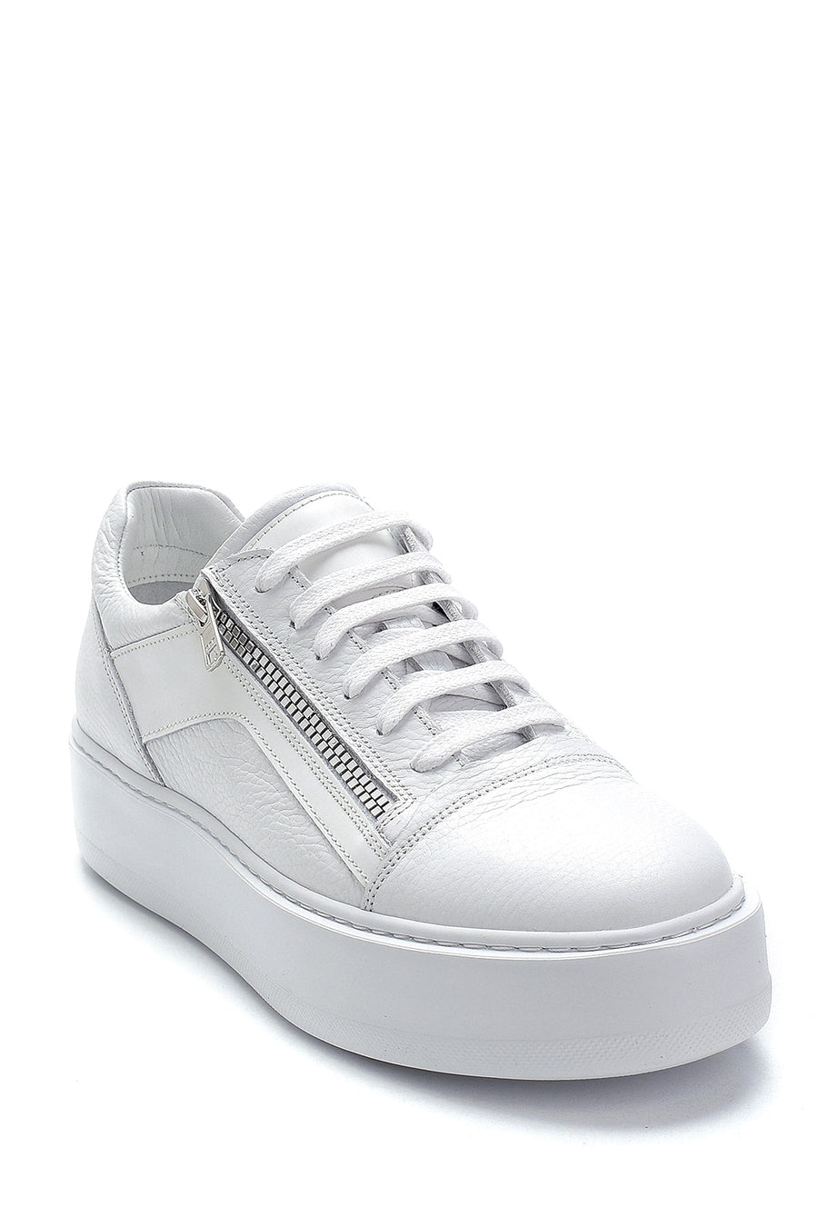 Men's Leather Zipper Detailed Sneaker