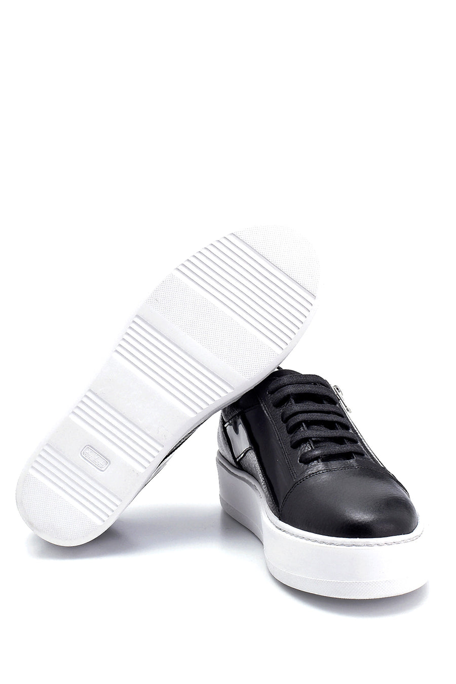 Men's Leather Zipper Detailed Sneaker