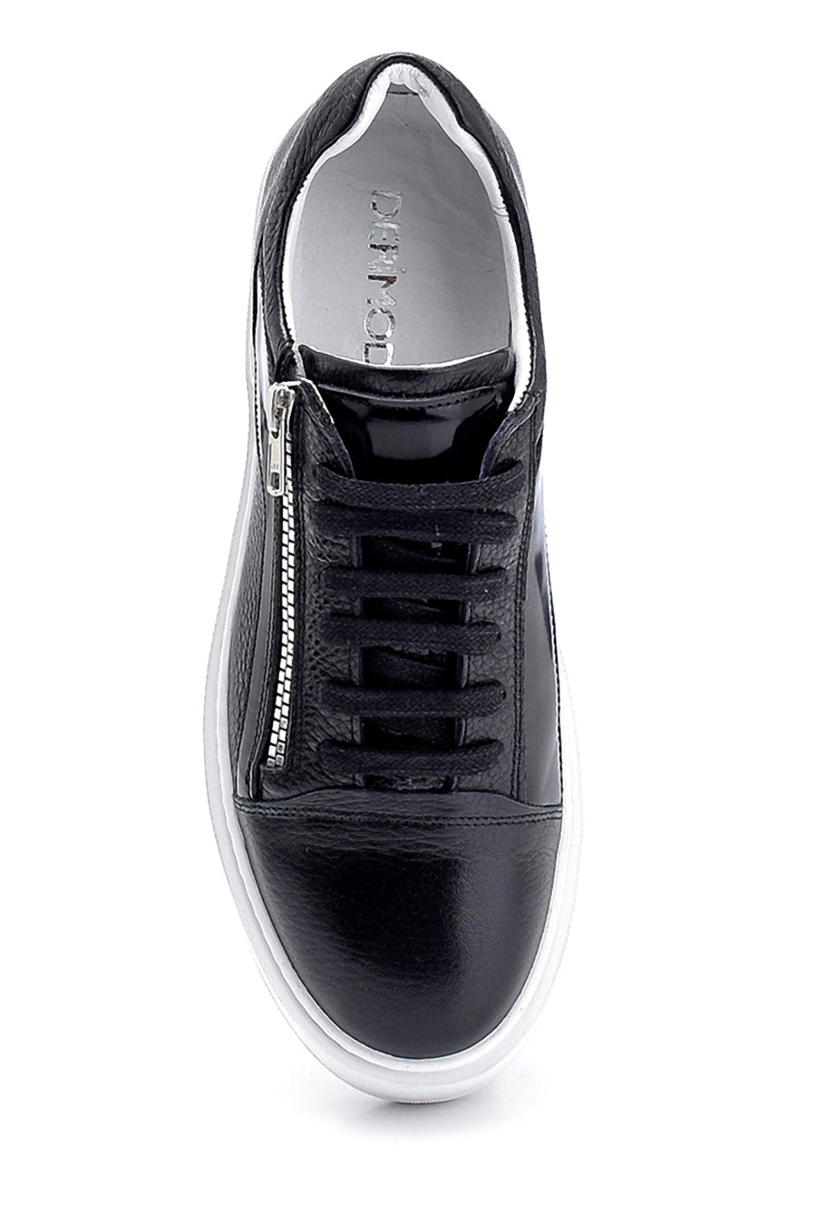 Men's Leather Zipper Detailed Sneaker