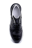 Erkek Deri Kroko Detaylı Sneaker | Derimod