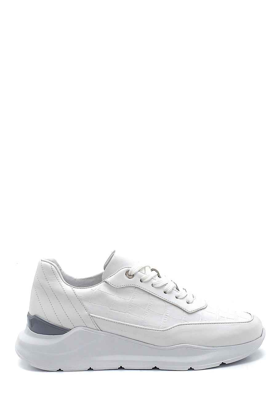 Men's Crocodile Patterned Sneaker 21SFD6283E3 | Derimod