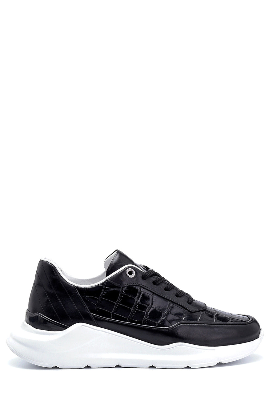 Erkek Kroko Desenli Sneaker 21SFD6283E3 | Derimod