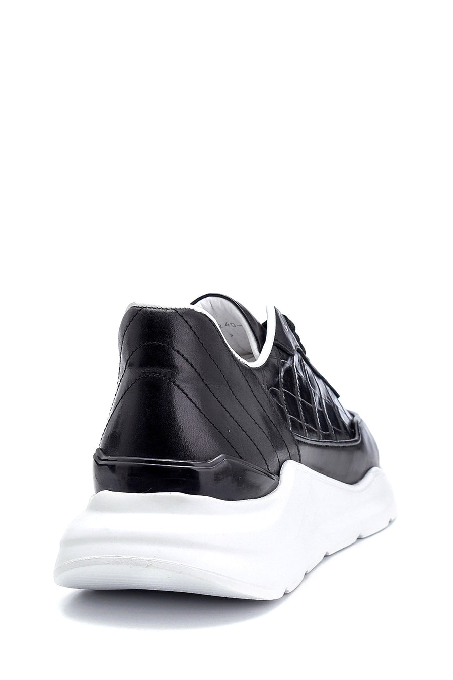 Erkek Kroko Desenli Sneaker