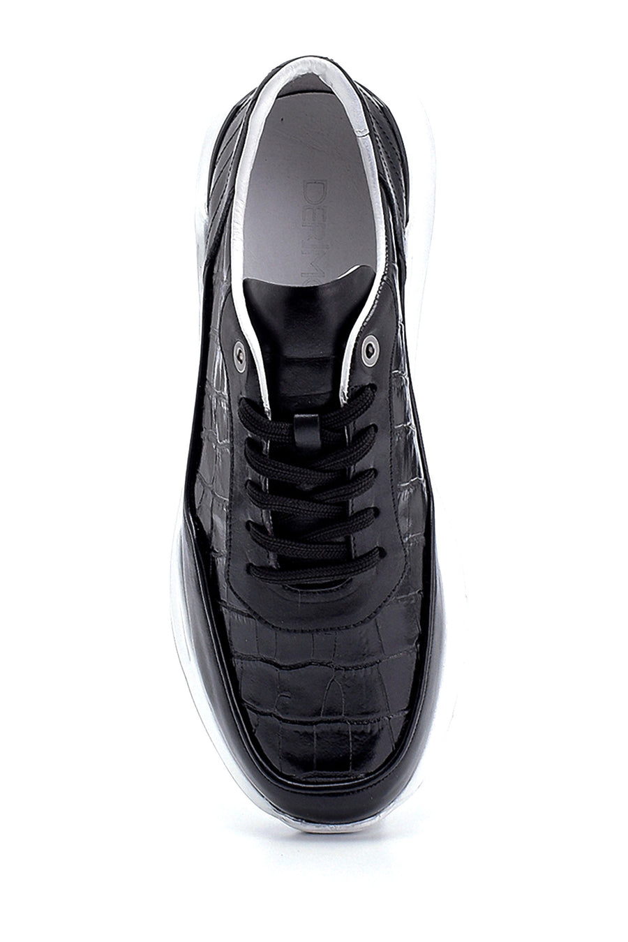 Erkek Kroko Desenli Sneaker