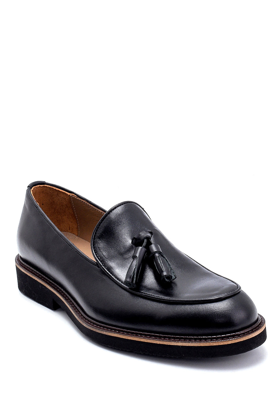 Erkek Deri Püskül Detaylı Loafer