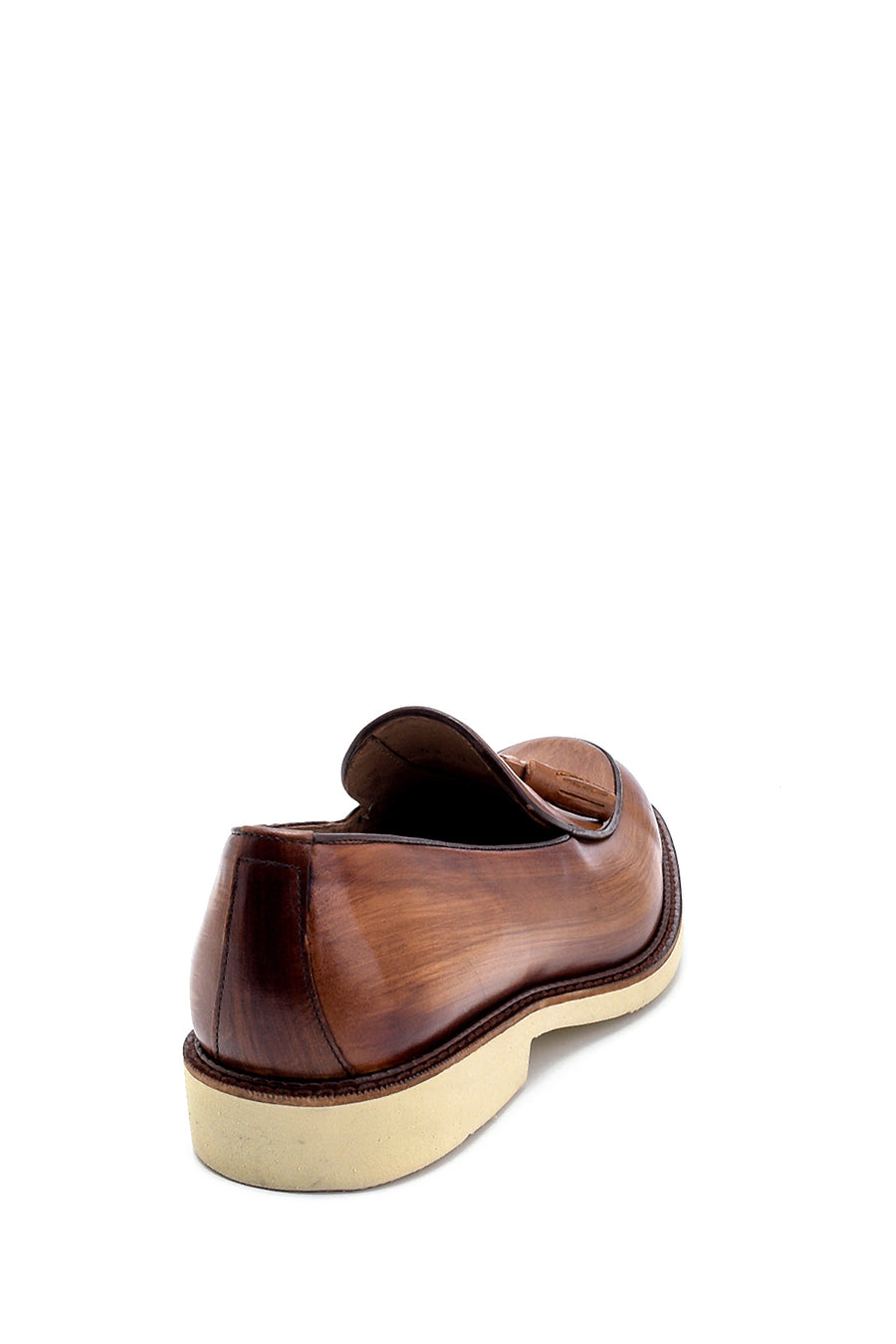 Erkek Deri Püskül Detaylı Loafer