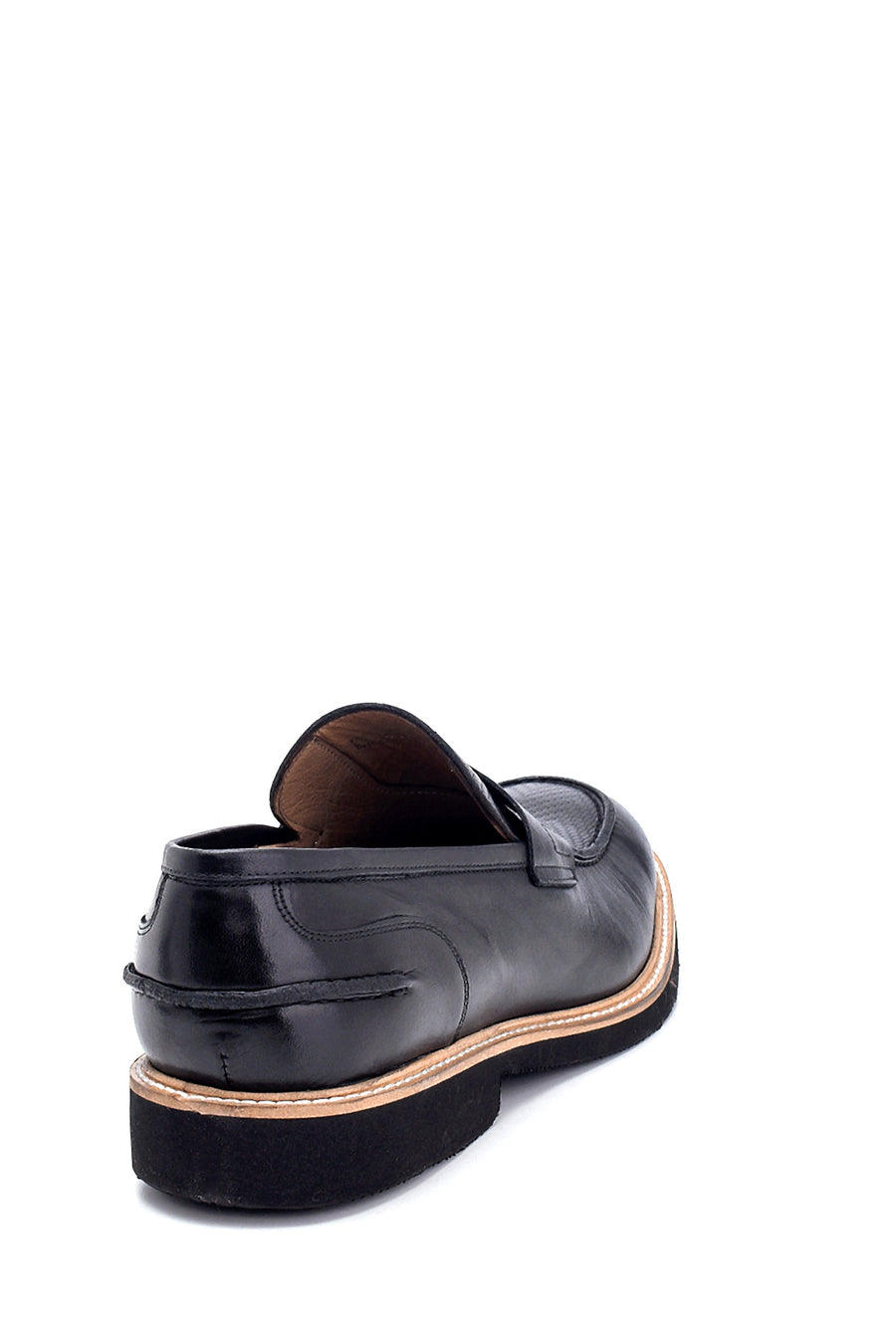 Men's Leather Print Detailed Shoes