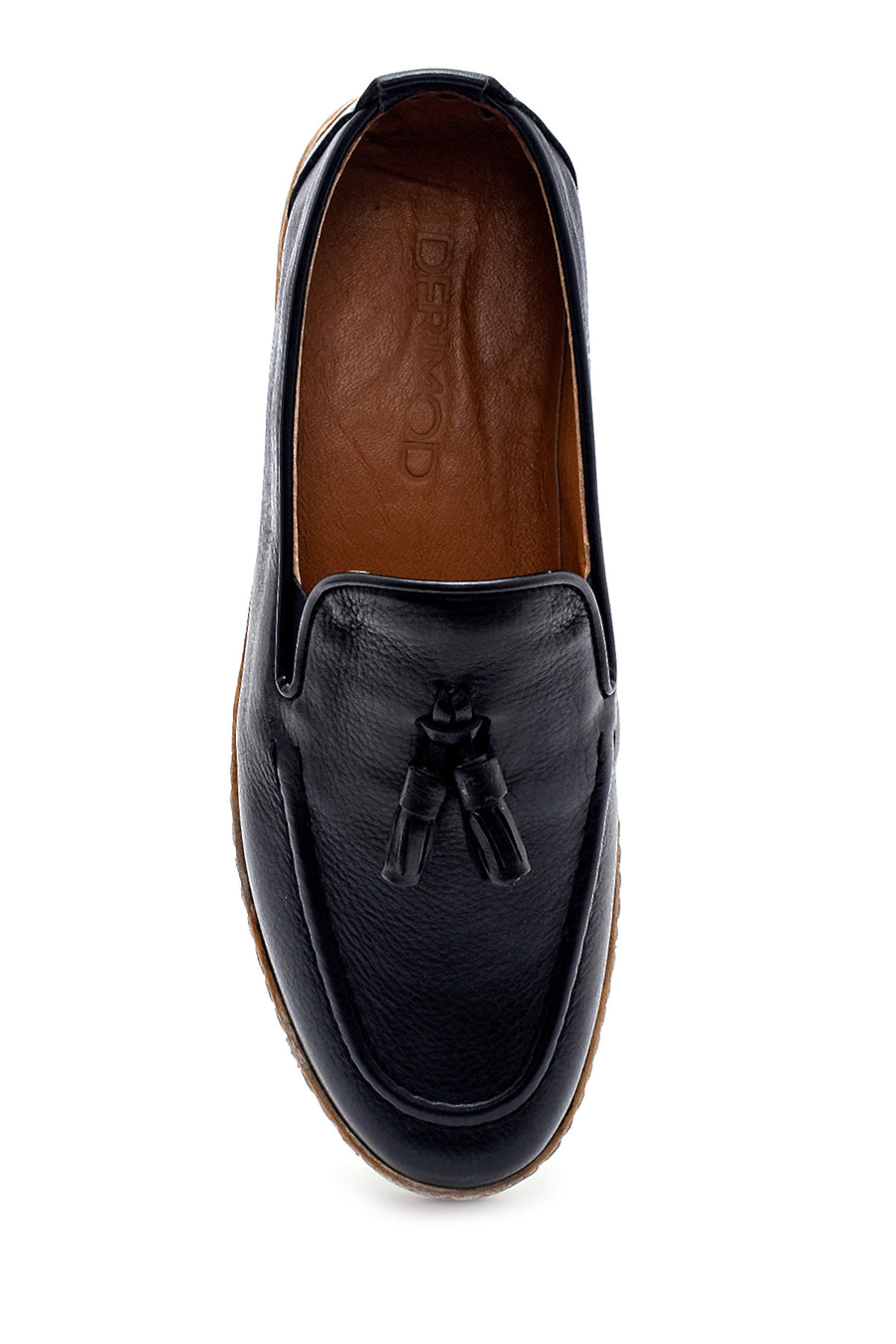 Erkek Deri Püskül Detaylı Loafer