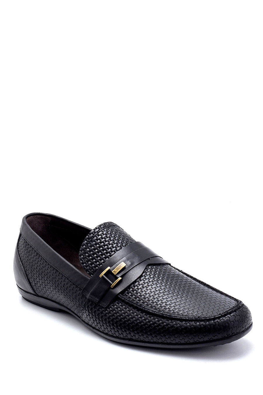 Erkek Deri Baskı Detaylı Loafer