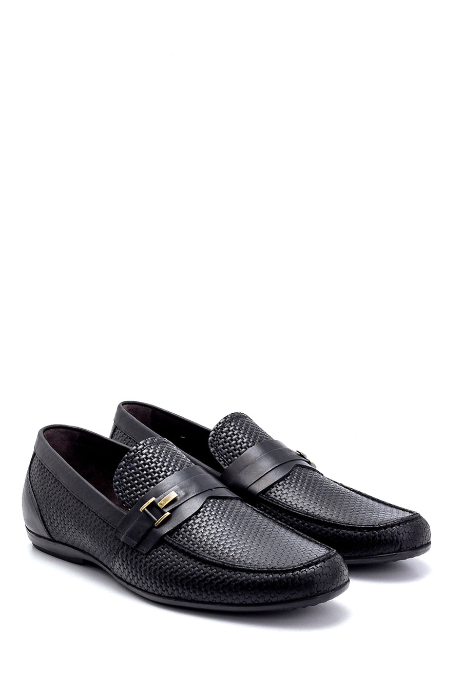 Erkek Deri Baskı Detaylı Loafer