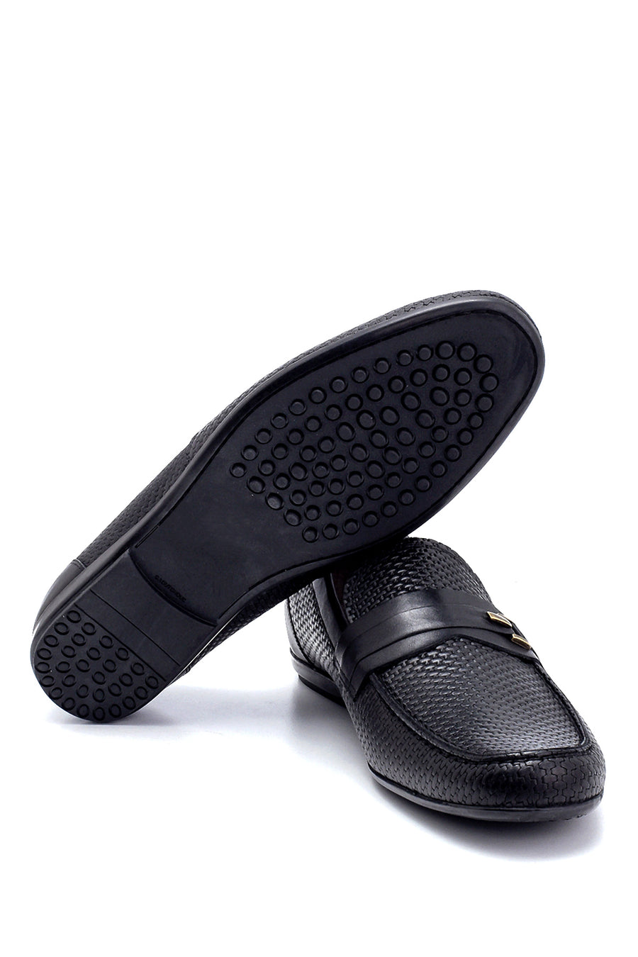 Erkek Deri Baskı Detaylı Loafer