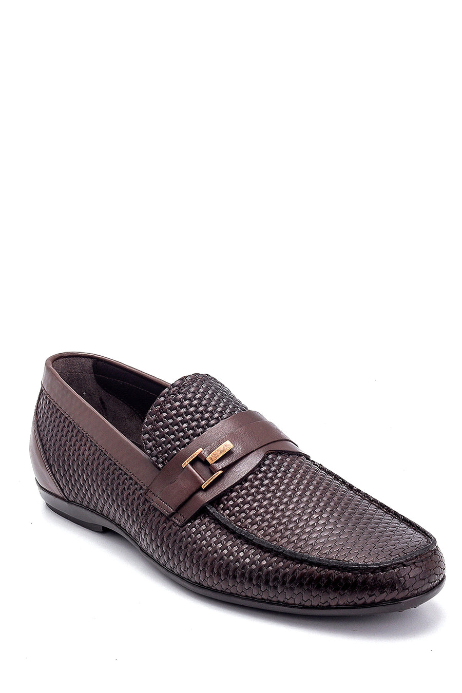 Erkek Deri Baskı Detaylı Loafer