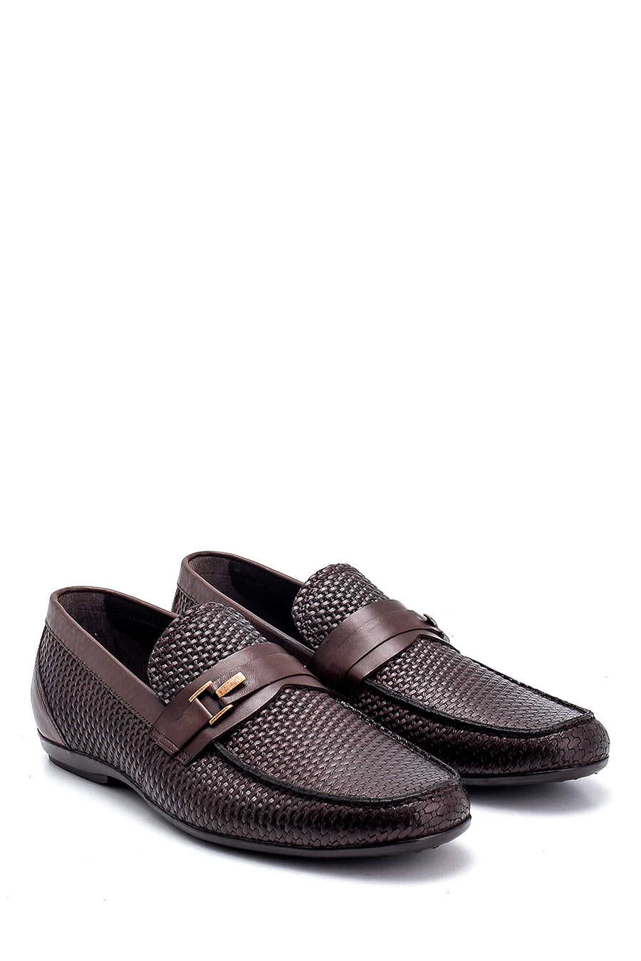 Erkek Deri Baskı Detaylı Loafer