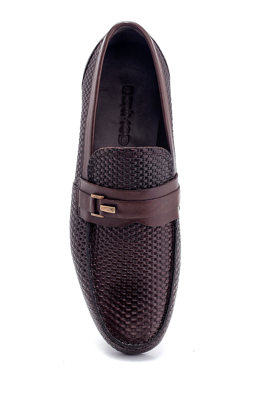Erkek Deri Baskı Detaylı Loafer