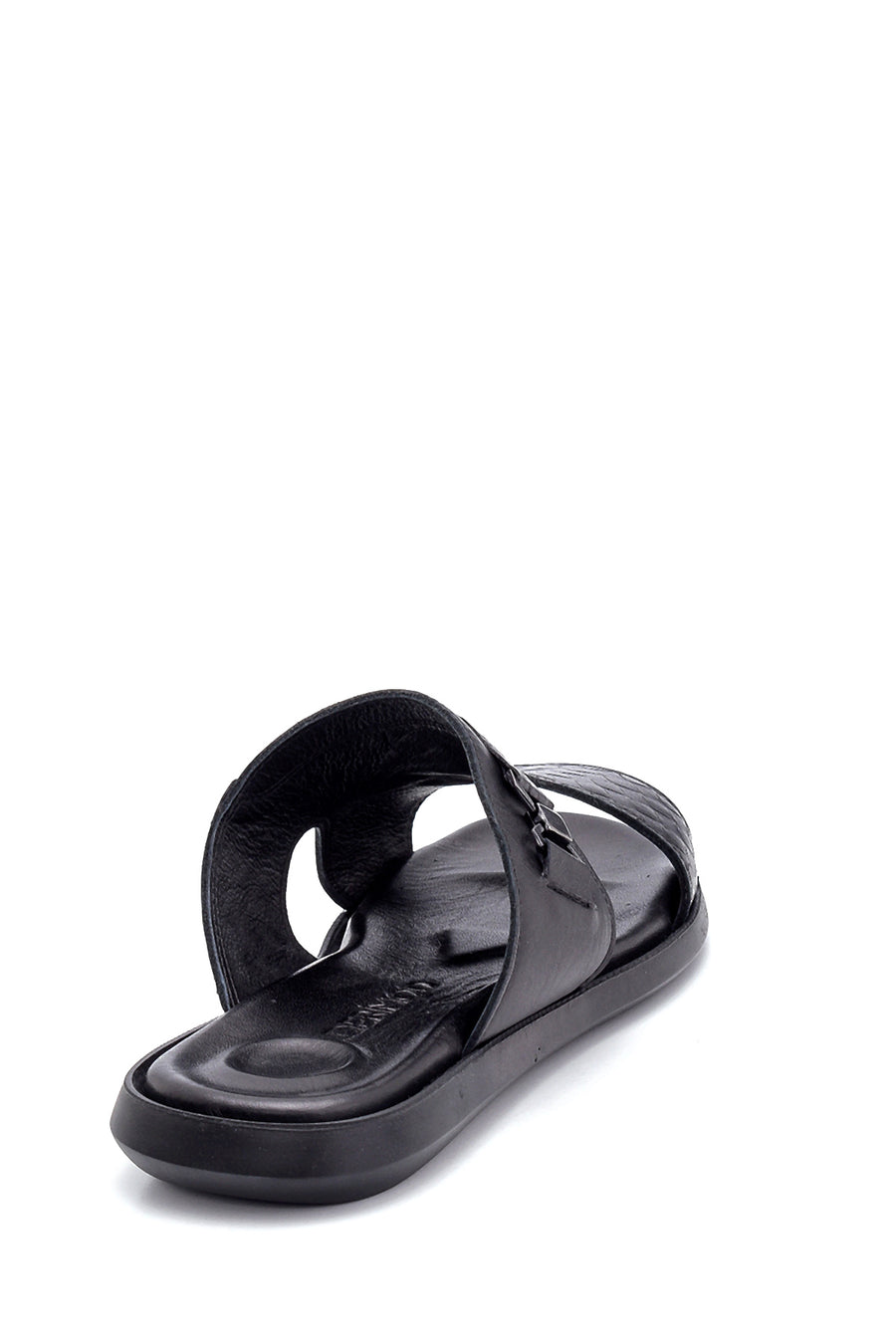 Men's Leather Printed Slippers
