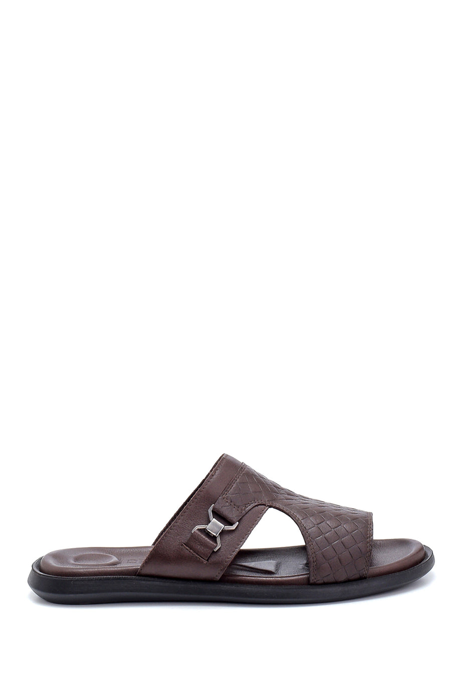 Men's Leather Printed Slippers 21SFD638126 | Derimod