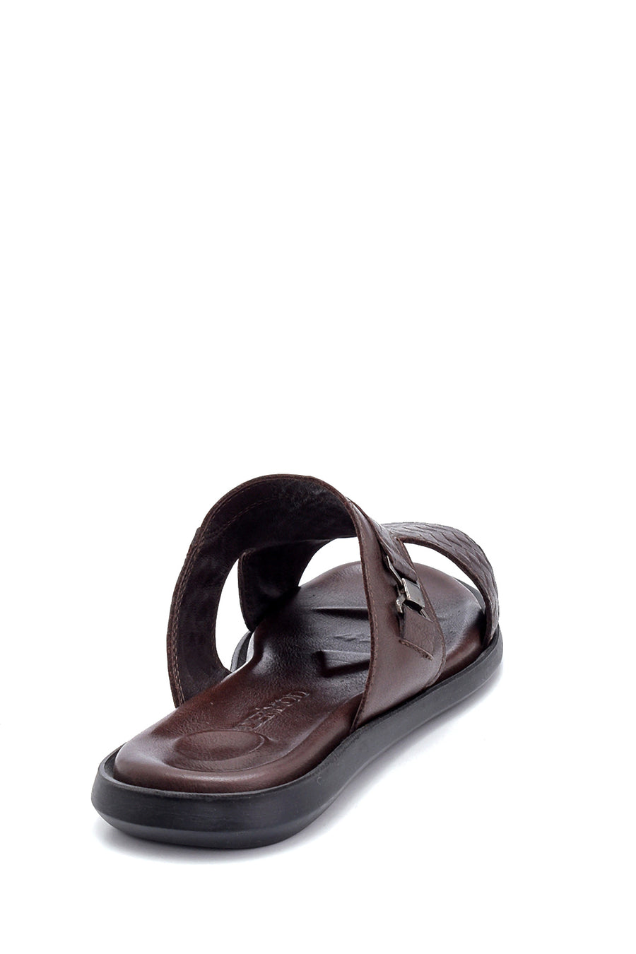 Men's Leather Printed Slippers