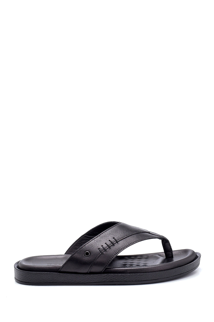 Men's Leather Flip Flops 21SFD638218 | Derimod