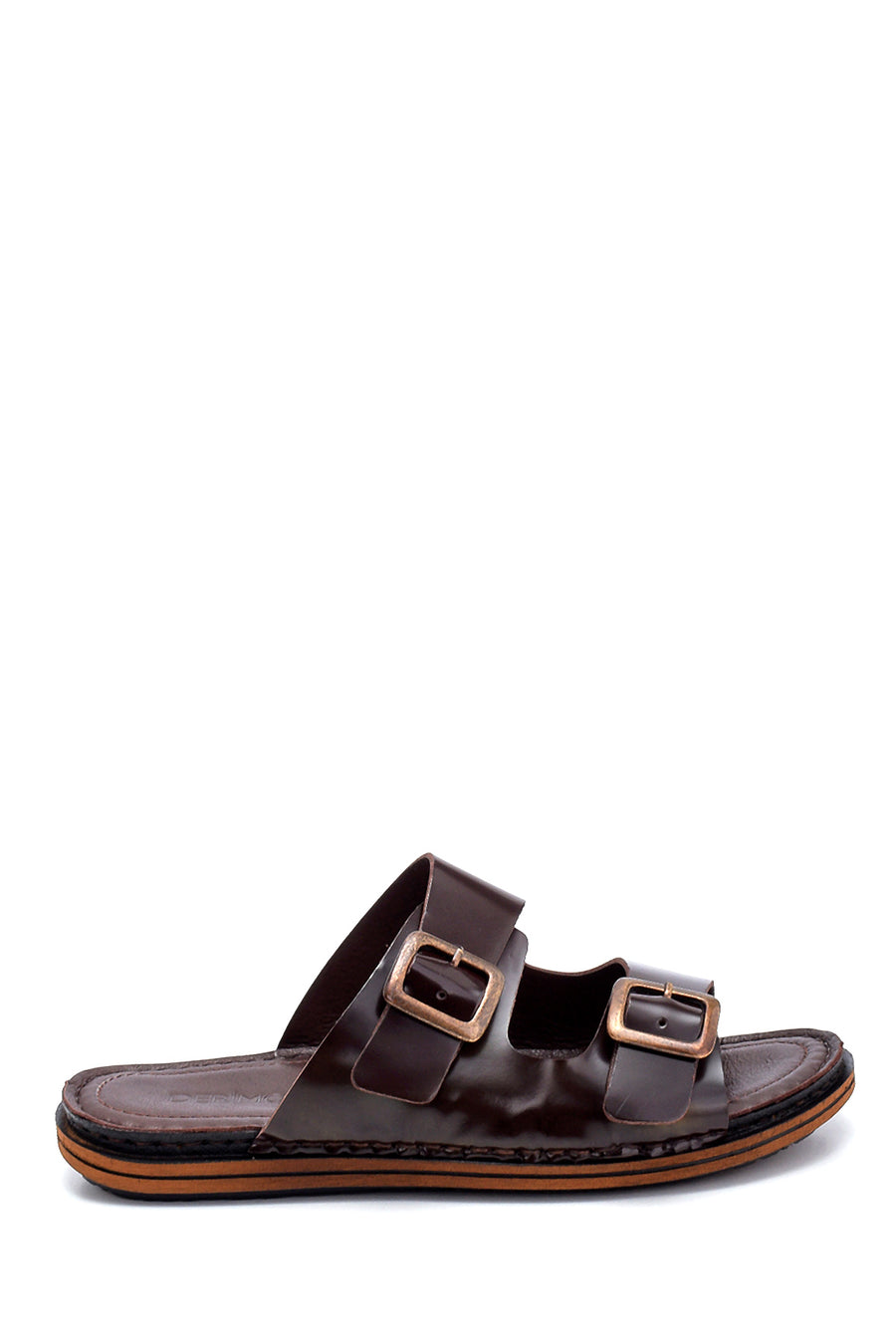 Men's Leather Slippers 21SFD638418 | Derimod