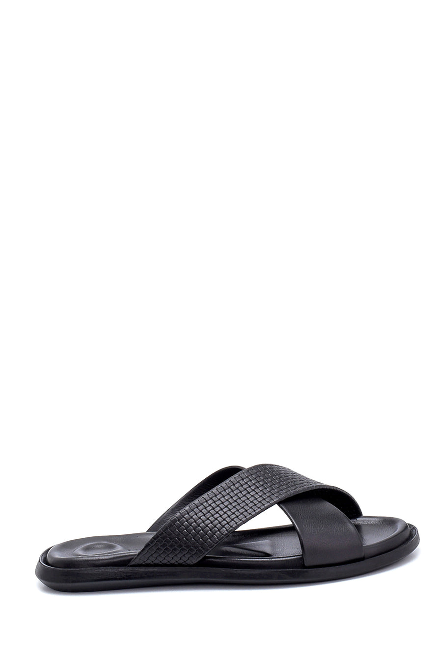 Men's Leather Slippers 21SFD638618 | Derimod
