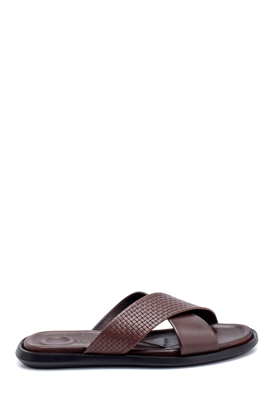 Men's Leather Slippers 21SFD638618 | Derimod