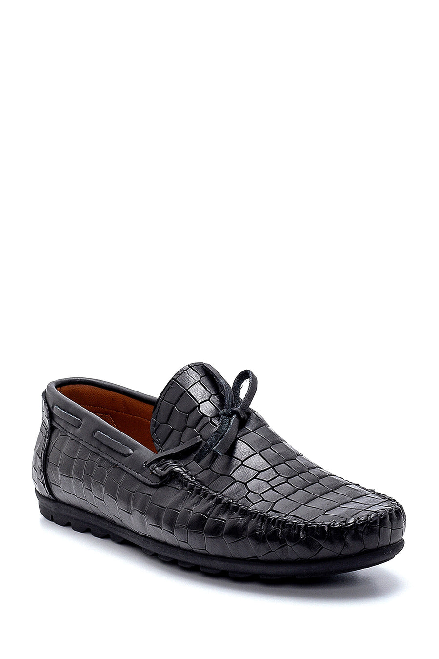 Men's Leather Crocodile Patterned Loafer