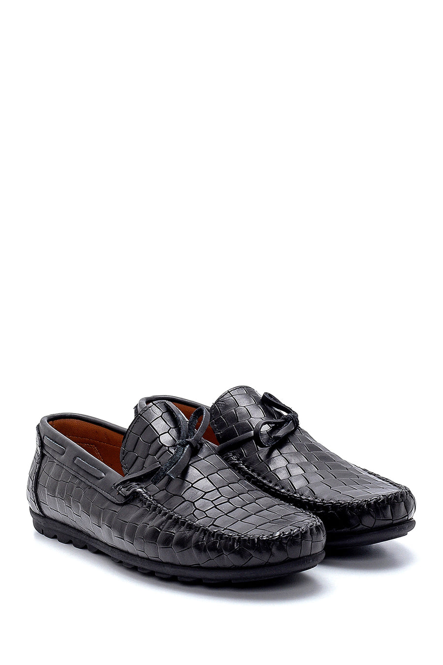 Men's Leather Crocodile Patterned Loafer