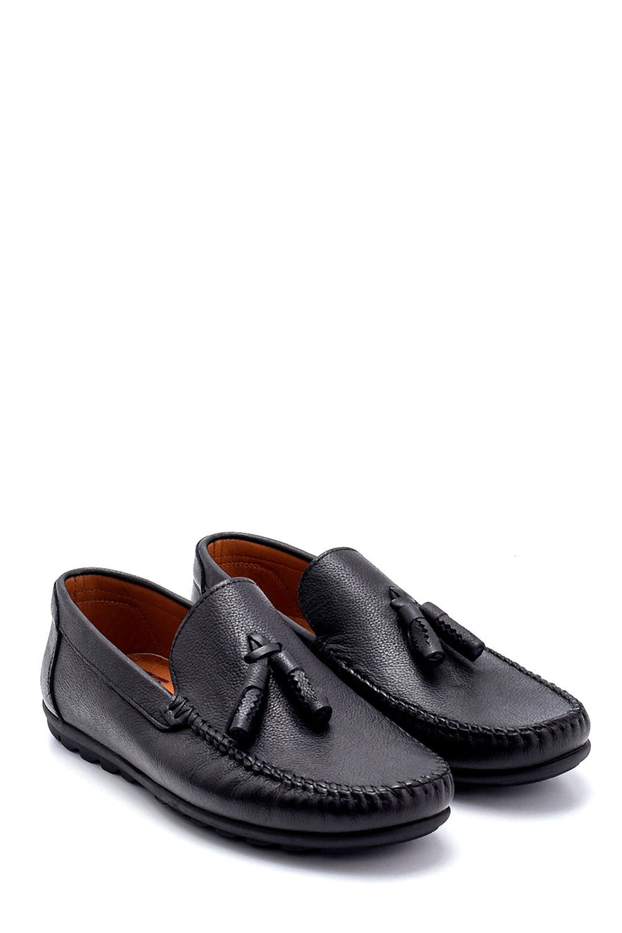 Erkek Deri Püskül Detaylı Loafer