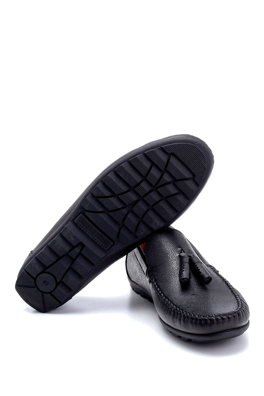 Erkek Deri Püskül Detaylı Loafer