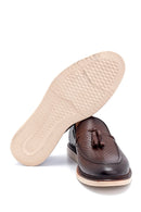 Men's Leather Printed Casual Loafer | Derimod