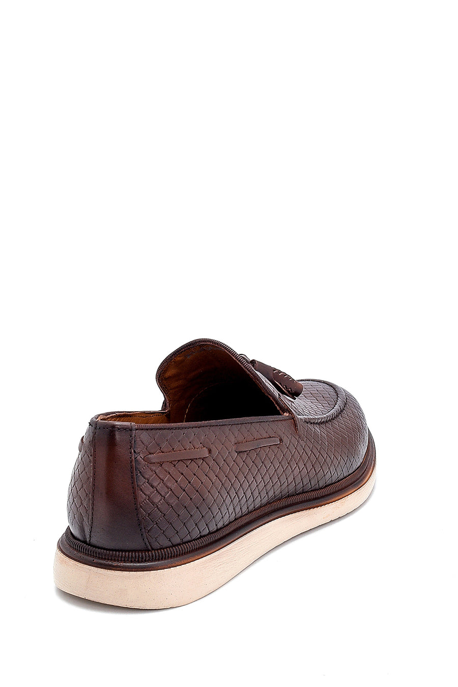 Erkek Deri Baskılı Casual Loafer