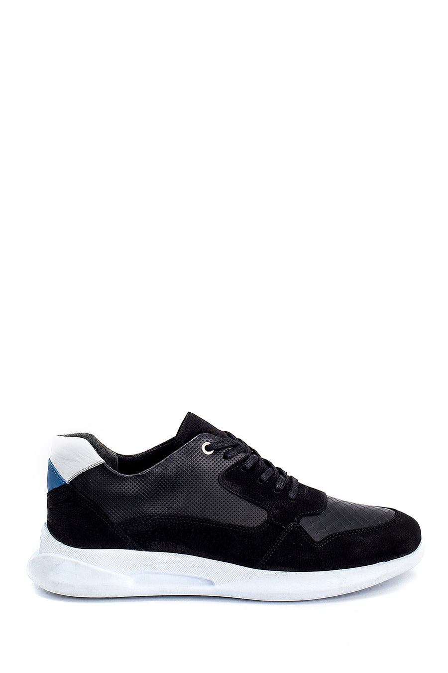 Men's Suede Detailed Leather Sneaker 21SFD653714 | Derimod