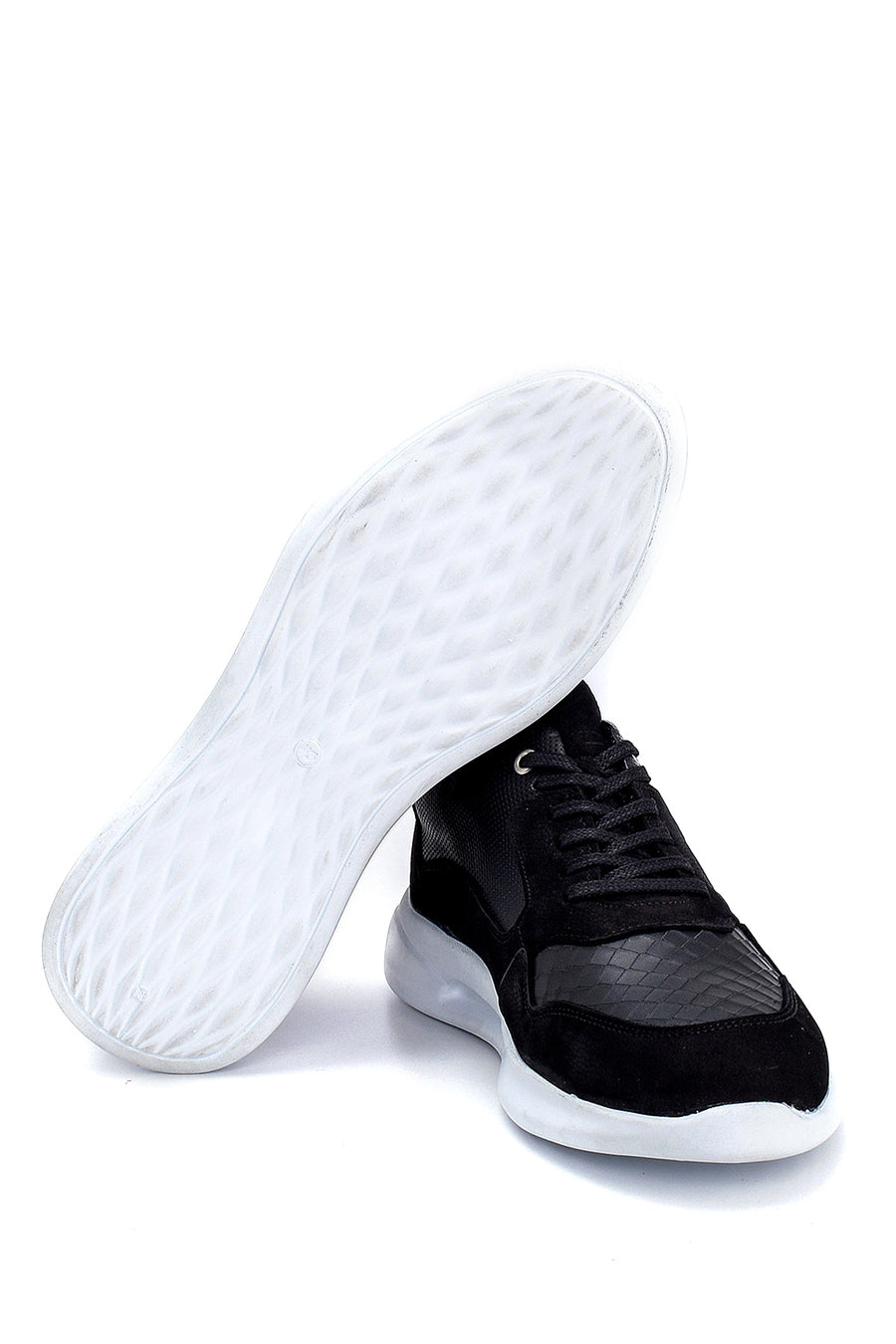 Men's Suede Detailed Leather Sneaker