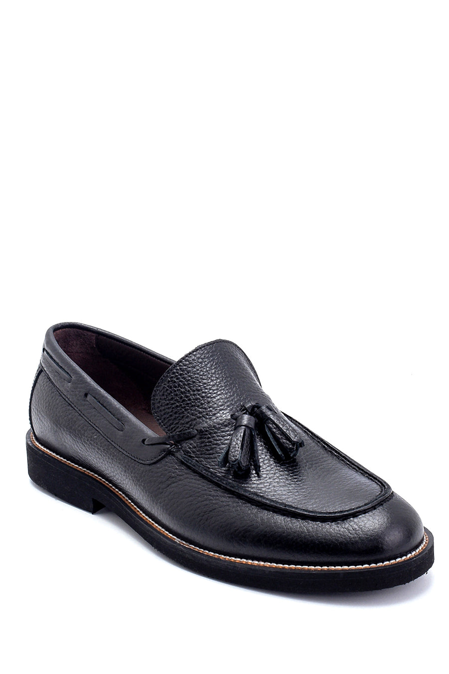 Erkek Deri Püskül Detaylı Loafer