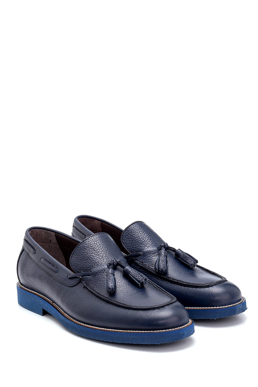 Erkek Deri Püskül Detaylı Loafer
