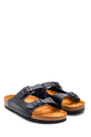 Men's Leather Slippers | Derimod