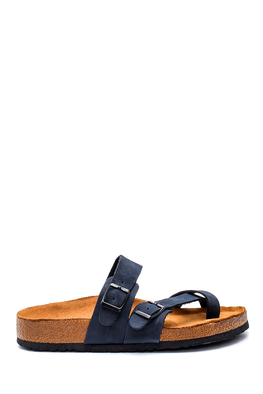 Men's Leather Slippers 21SFD665110 | Derimod