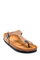 Men's Leather Suede Slippers | Derimod