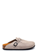 Men's Leather Suede Slippers | Derimod