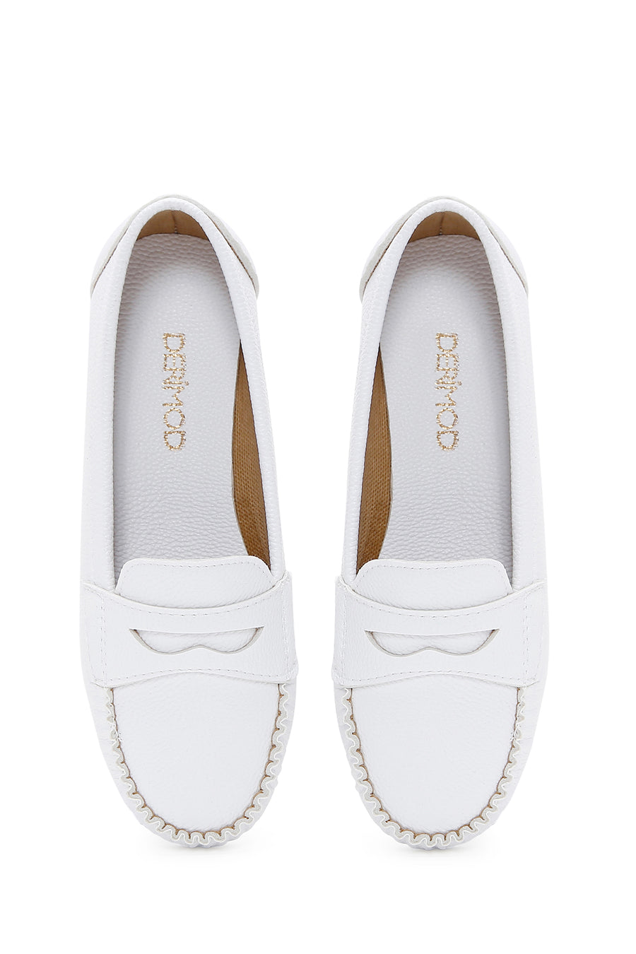 Kadın Beyaz Loafer
