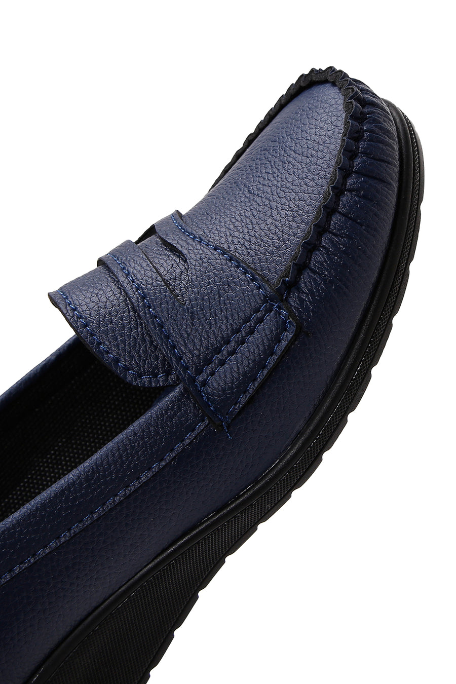 Kadın Lacivert Dolgu Topuklu Loafer