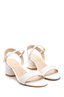 Kadın Gümüş Suni Deri Terlik | Derimod