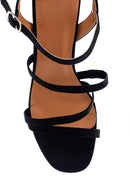 Women's Black Thick Heeled Sandals | Derimod
