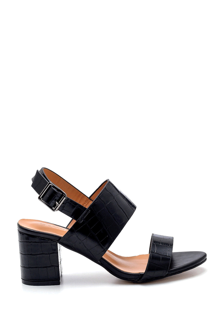 Women's Crocodile Patterned Sandals 21SFE4005E3 | Derimod