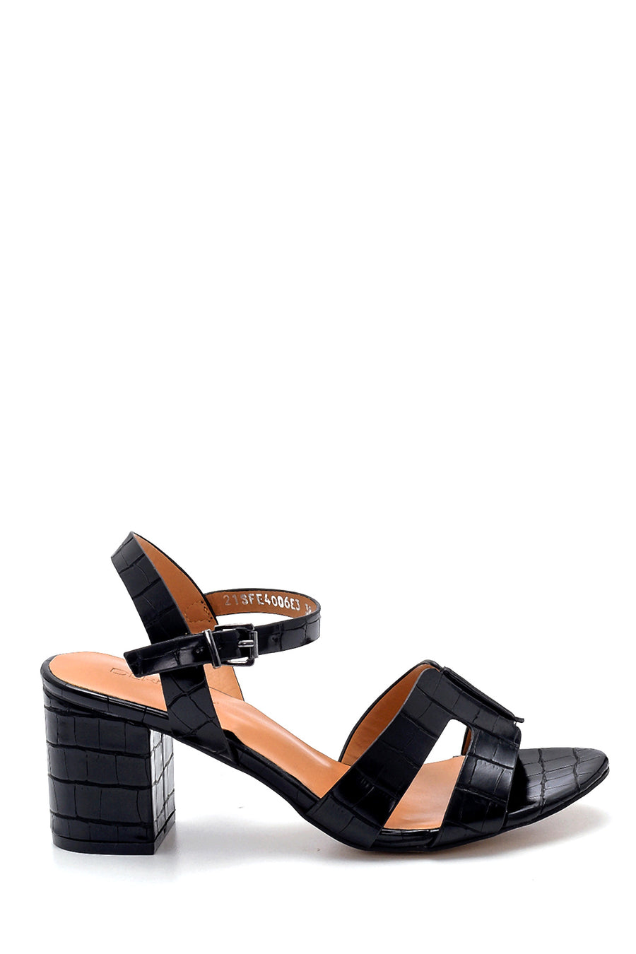Women's Crocodile Patterned Sandals 21SFE4006E3 | Derimod