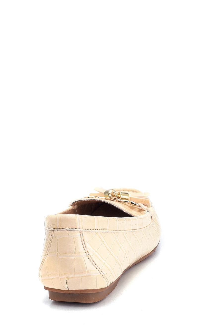 Women's Crocodile Patterned Tassel Loafer