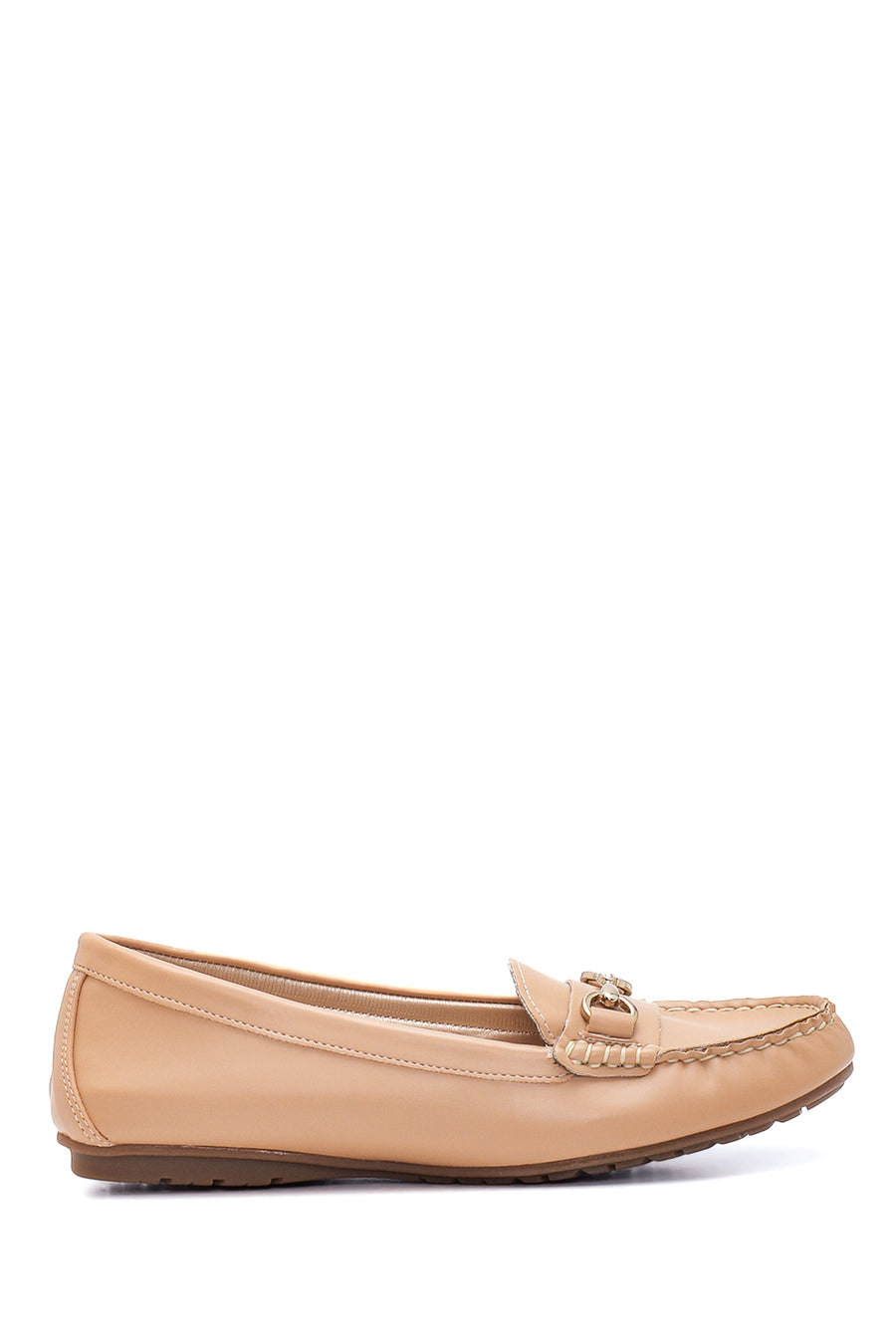 Kadın Bej Tokalı Casual Loafer 21SFE402918 | Derimod
