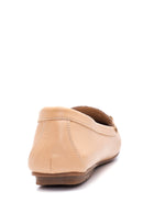 Women's Beige Buckle Casual Loafer | Derimod