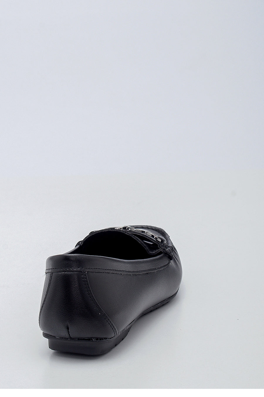 Kadın Siyah Tokalı Casual Loafer