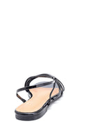 Women's Black Patent Leather Sandals | Derimod